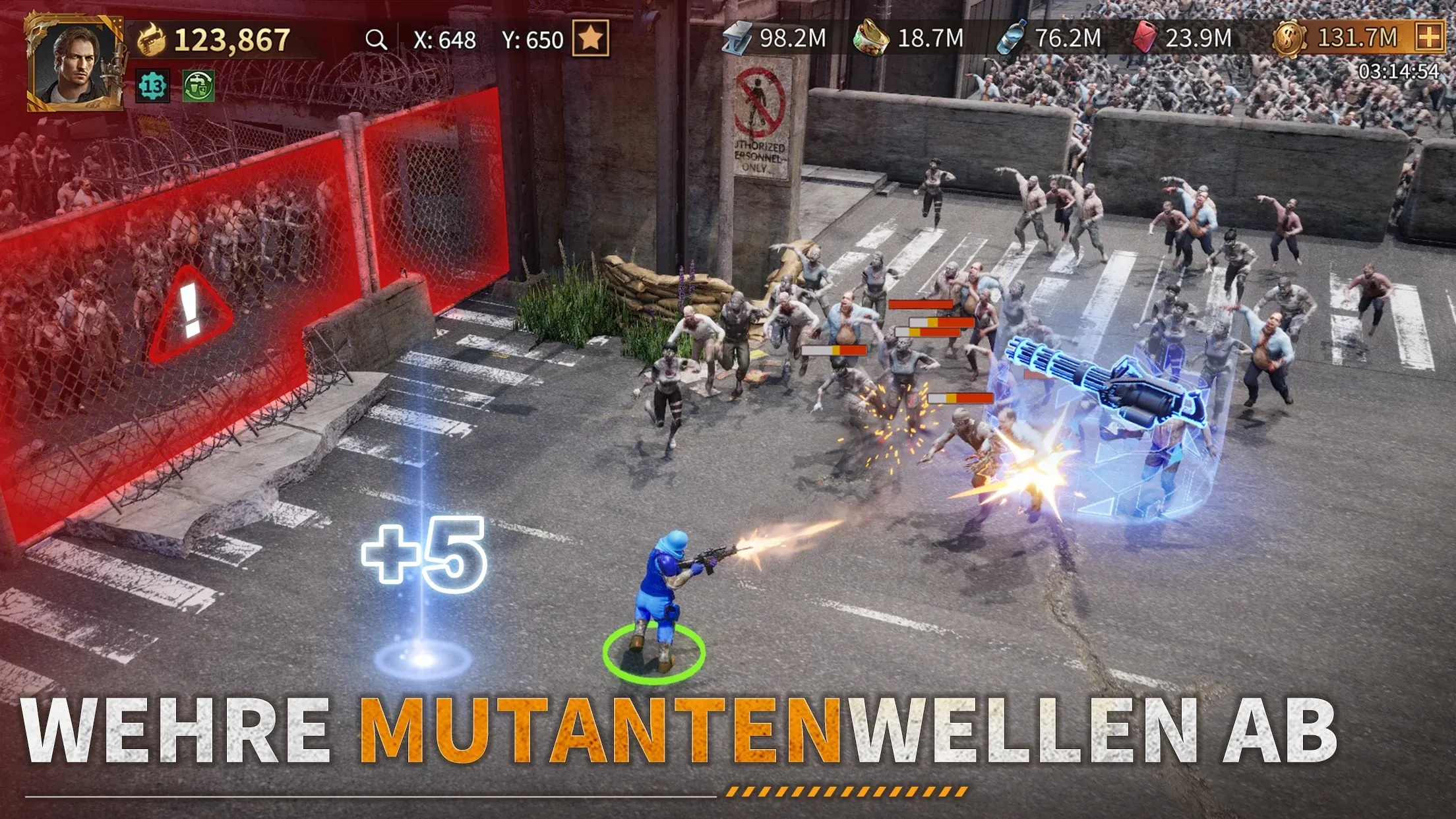 Screenshot: Allianz-Raid gegen Monsterwellen